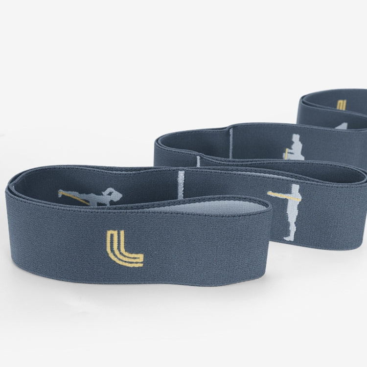 Digital Segmented Dance Yoga Stretch Band Shaping Body Assisted Posture Training Resistance Stretch Band(Grey)