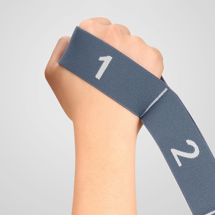 Digital Segmented Dance Yoga Stretch Band Shaping Body Assisted Posture Training Resistance Stretch Band(Grey)