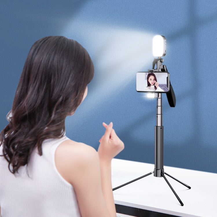 SSKY A21 Live Foldable Photography Fill Light Beauty Bracket Mobile Phone Anti-shake Stabilizer, Size:80cm+Double Fill Light