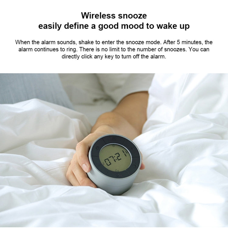 Simple Home Creative Multi-function Charging Stepless Dimming Alarm Clock Night Light