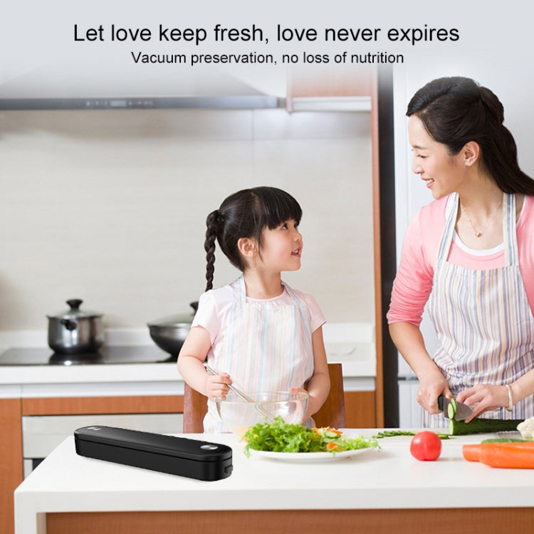 Food Small Vacuum Sealing Machine Household USB Charging Automatic Kitchen Fresh-keeping Machine