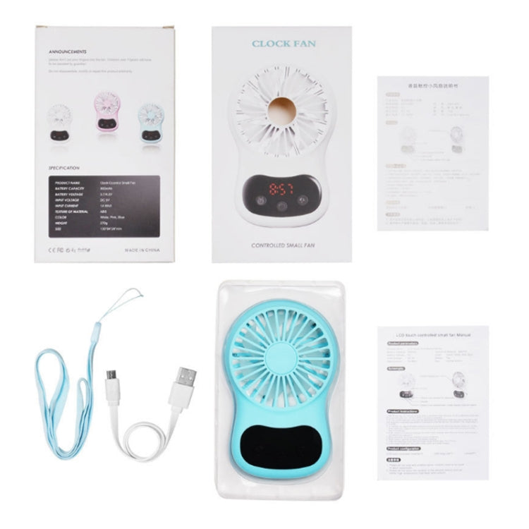 Multifunctional Clock Small Fan Creative Desktop Mini USB Fan
