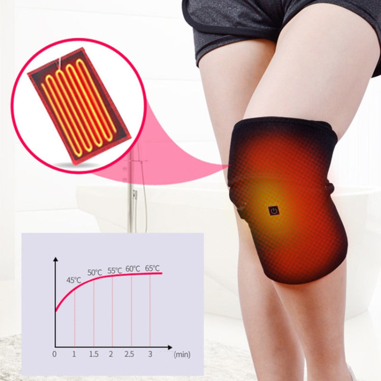 WT-R25 Electric Heating Knee Pads Hot Compress Leg Warmer Winter Knee Keep Warm Protective Gear with USB Data Cable, Specification:Android Interface