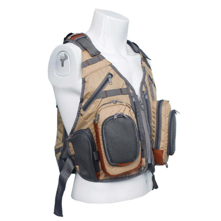 Wear-resistant Multi-pocket Fishing Breathable Vest Backpack, Size:One Size(As Show)