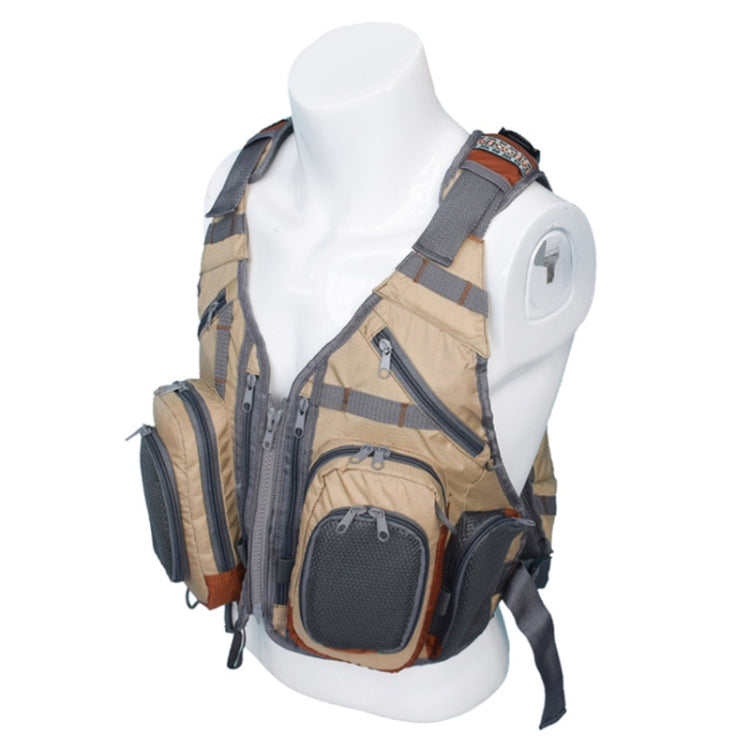 Wear-resistant Multi-pocket Fishing Breathable Vest Backpack, Size:One Size(As Show)