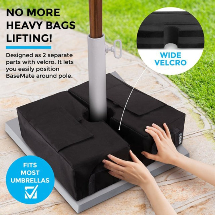Outdoor Square Umbrella Support Frame Fixed Billboard Windproof Sandbag Stability Bag(Black)
