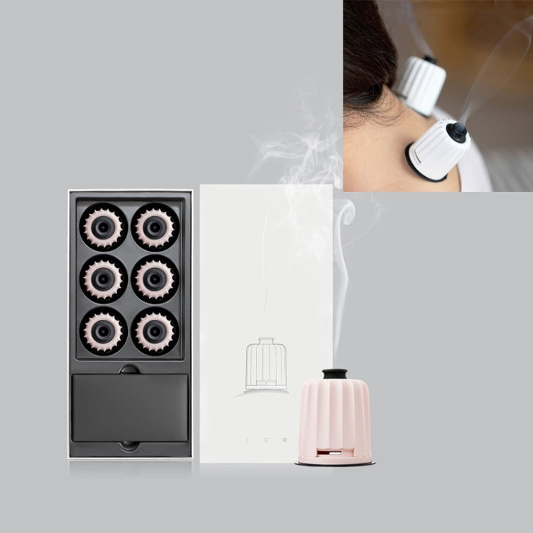 Household Moxibustion Kit Health Preserving Portable Beauty Salon Small Moxa Can(Pink)