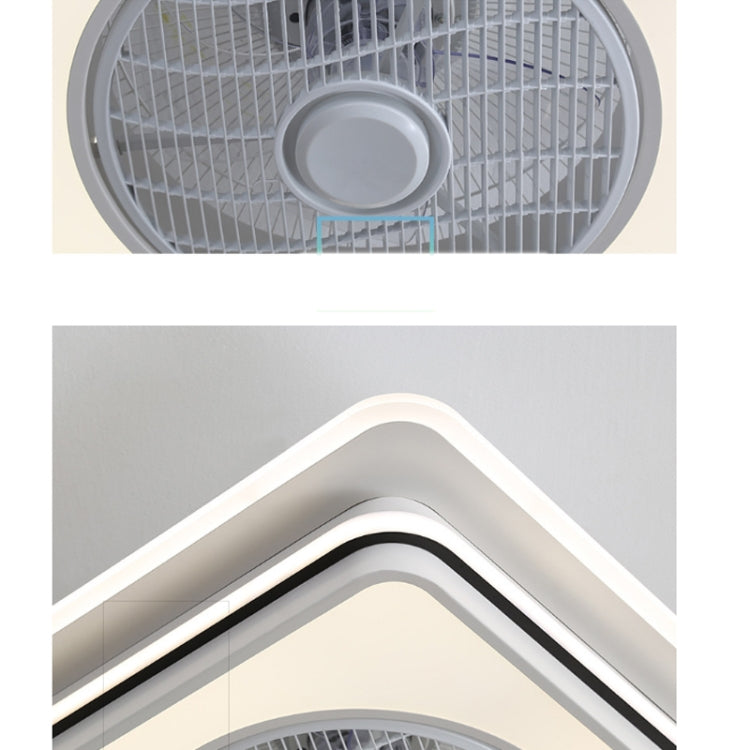 Invisible Silent Fan Ceiling Lamp Bedroom Dining Room Modern Minimalist Light