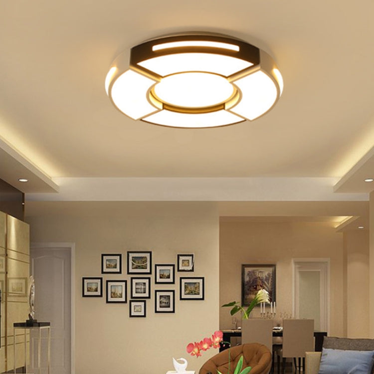 Creative Round Ceiling Lamp Simple Modern Geometric LED Living Room Bedroom Light, Diameter:50cm