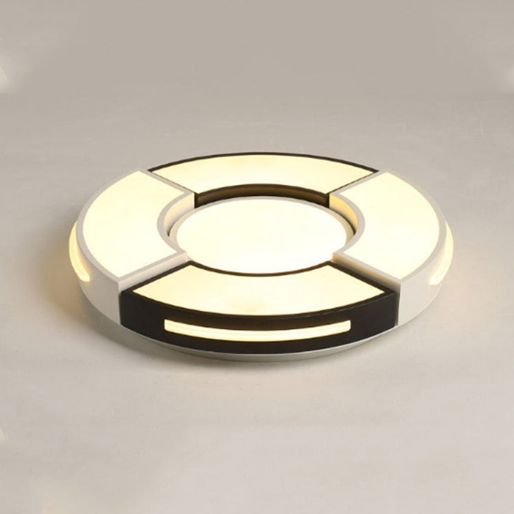 Creative Round Ceiling Lamp Simple Modern Geometric LED Living Room Bedroom Light, Diameter:50cm