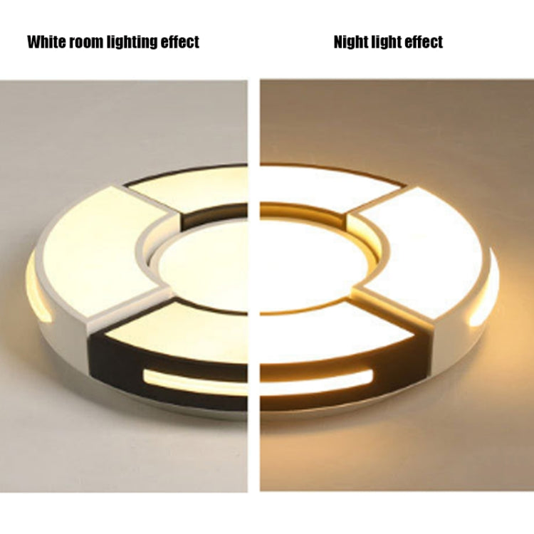 Creative Round Ceiling Lamp Simple Modern Geometric LED Living Room Bedroom Light, Diameter:60cm