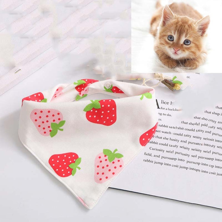 4 PCS Kitten Dog Triangle Saliva Towel Scarf Spring and Summer Pet Accessories