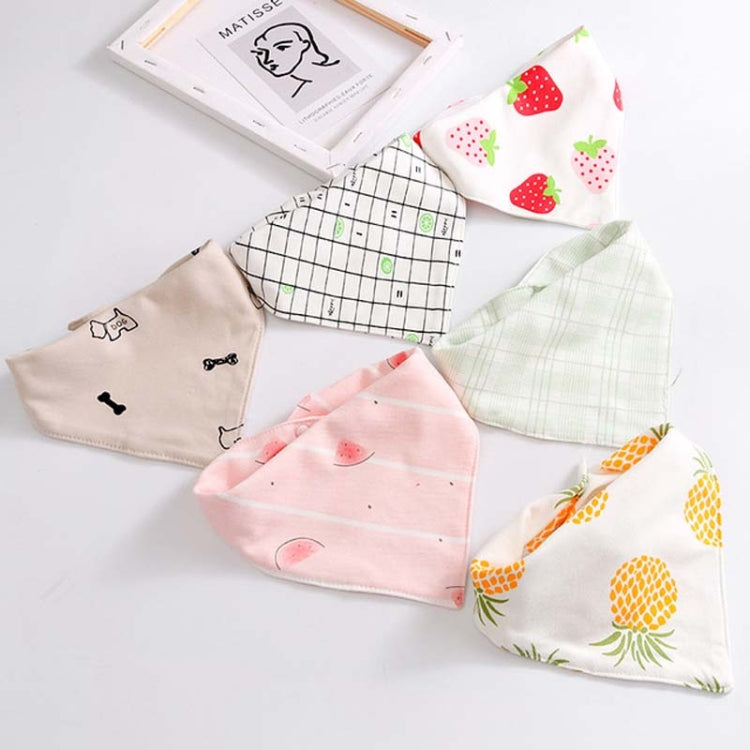 4 PCS Kitten Dog Triangle Saliva Towel Scarf Spring and Summer Pet Accessories