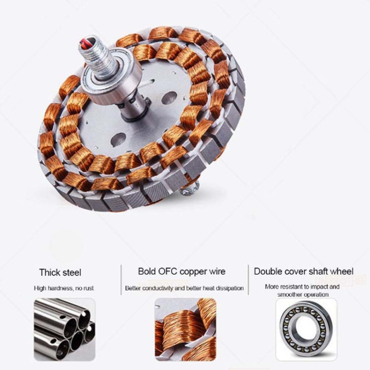 All-copper Mute LED Ceiling Invisible Fan Lights, Style:220V Dimming with APP