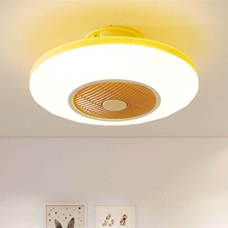 All-copper Mute LED Ceiling Invisible Fan Lights, Style:220V Dimming with APP