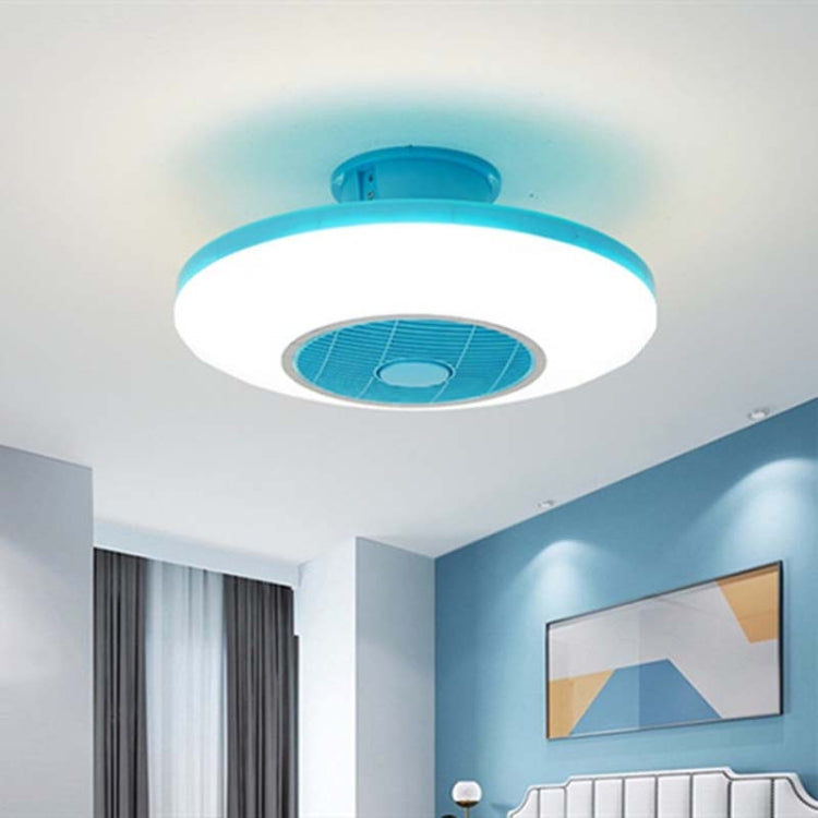 All-copper Mute LED Ceiling Invisible Fan Lights, Style:220V Dimming with APP