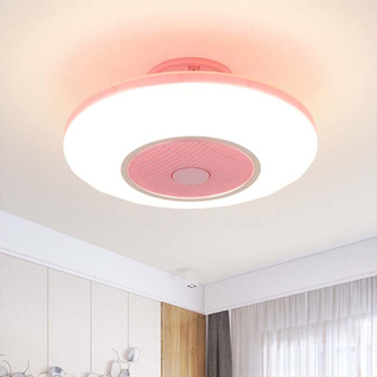 All-copper Mute LED Ceiling Invisible Fan Lights, Style:220V Dimming with APP