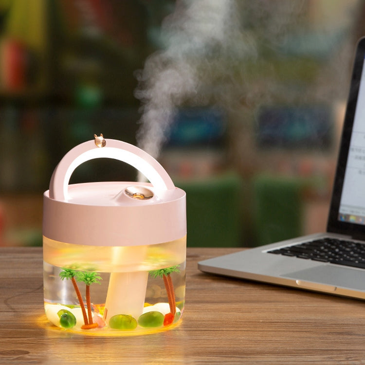 USB Charging Air Humidifier Heavy Fog Sprayer Household Desk Lamp Aromatherapy Diffuser Air Purifier