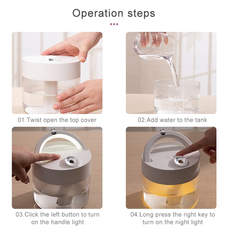 USB Charging Air Humidifier Heavy Fog Sprayer Household Desk Lamp Aromatherapy Diffuser Air Purifier