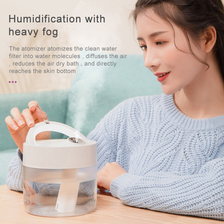 USB Charging Air Humidifier Heavy Fog Sprayer Household Desk Lamp Aromatherapy Diffuser Air Purifier