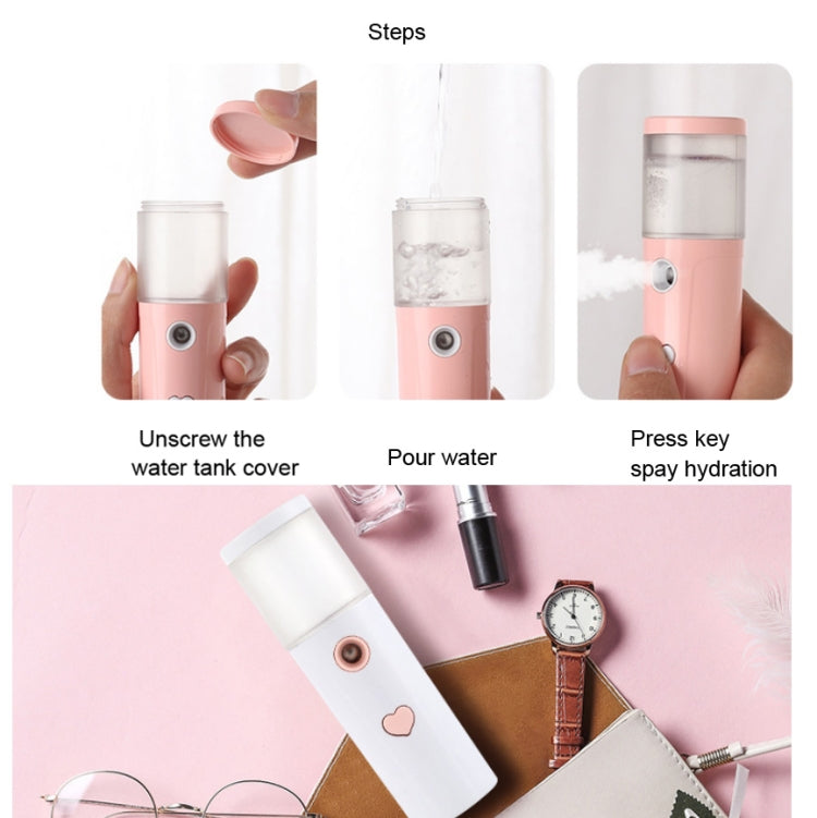 L20 Facial Hydration Instrument Air Humidifier USB Beauty Cold Spray Instrument Auto Alcohol Disinfection Sprayer