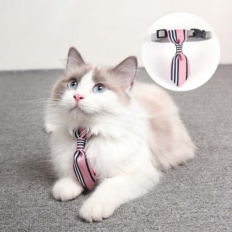 2 PCS Adjustable Pet Cute Bow Tie Cat and Dog Universal Collar Accessories, Size:S