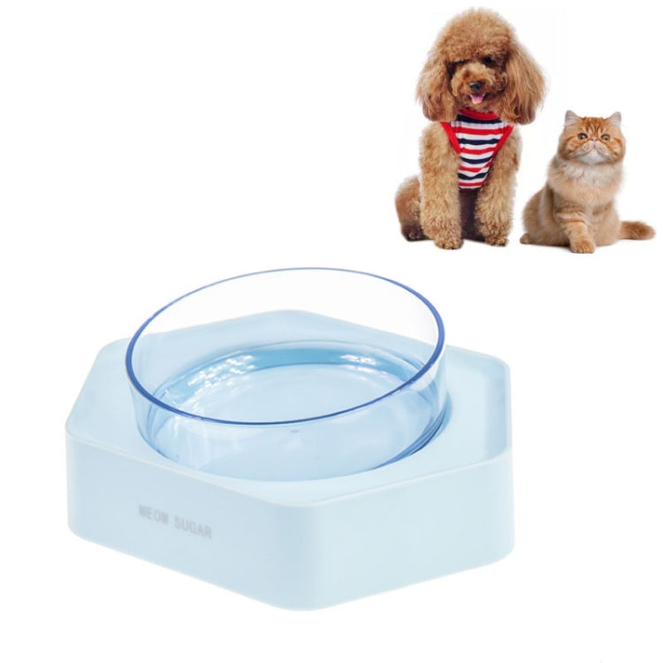 Pet Inclined Mouth Anti-tipping Dog and Cat Plastic Bowl Water Dispenser, Style:Single Bowl