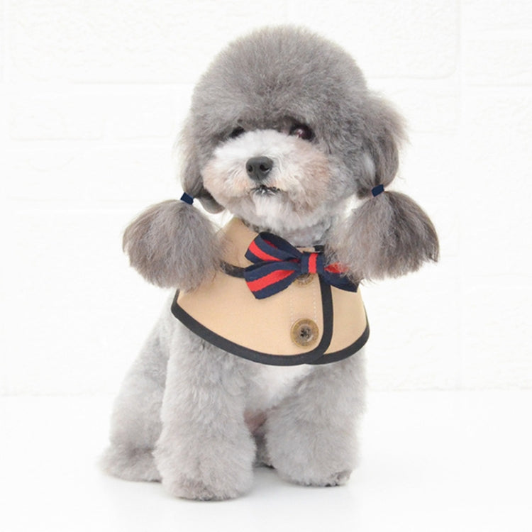 Dog Shawl Saliva Towel Scarf Pet Bow Tie Jewelry Accessories, Size:S