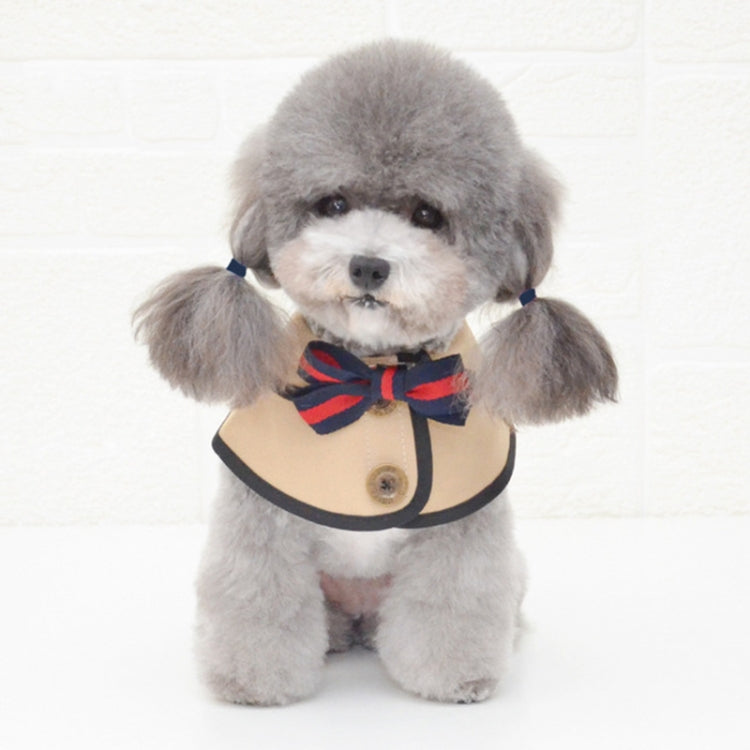 Dog Shawl Saliva Towel Scarf Pet Bow Tie Jewelry Accessories, Size:M