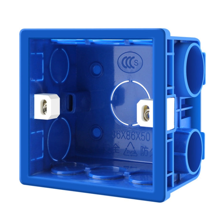 10 PCS Cassette PVC Flame Retardant Splicing Bottom Box Switch Socket Universal Box Random Color Delivery