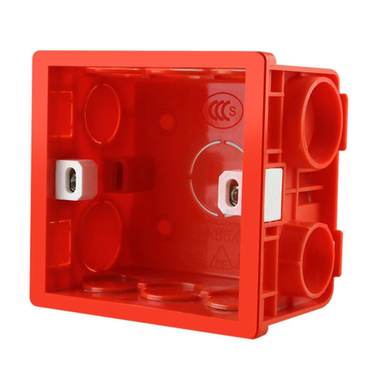 10 PCS Cassette PVC Flame Retardant Splicing Bottom Box Switch Socket Universal Box Random Color Delivery