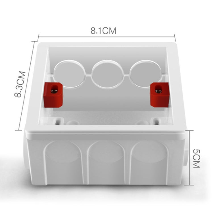 10 PCS Cassette PVC Flame Retardant Splicing Bottom Box Switch Socket Universal Box Random Color Delivery