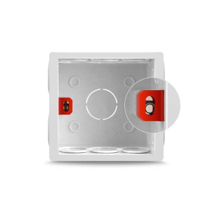 10 PCS Cassette PVC Flame Retardant Splicing Bottom Box Switch Socket Universal Box Random Color Delivery