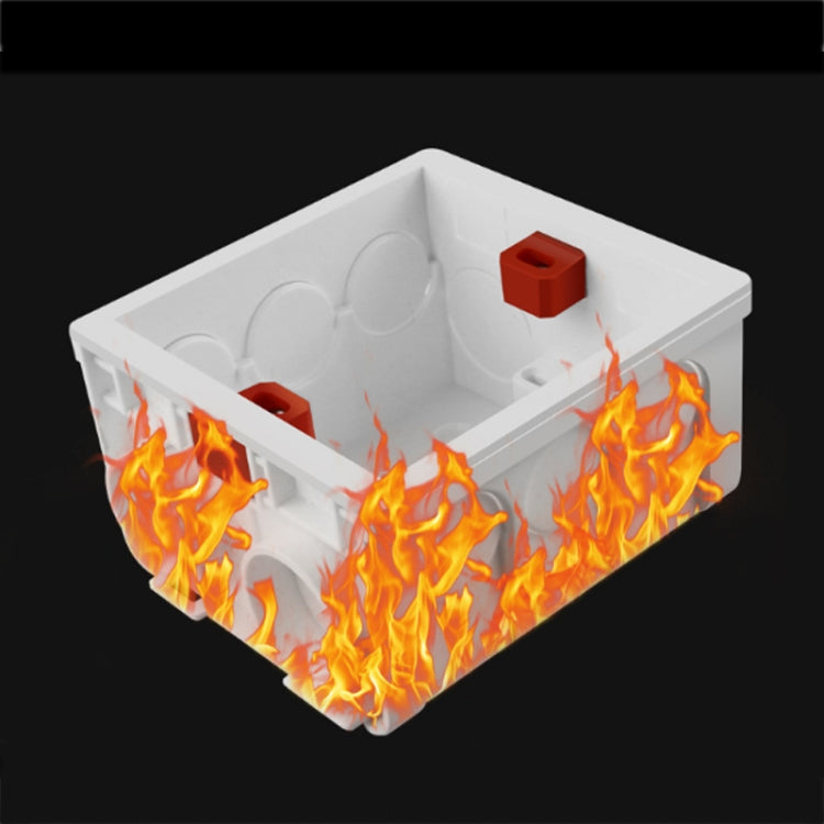 10 PCS Cassette PVC Flame Retardant Splicing Bottom Box Switch Socket Universal Box Random Color Delivery