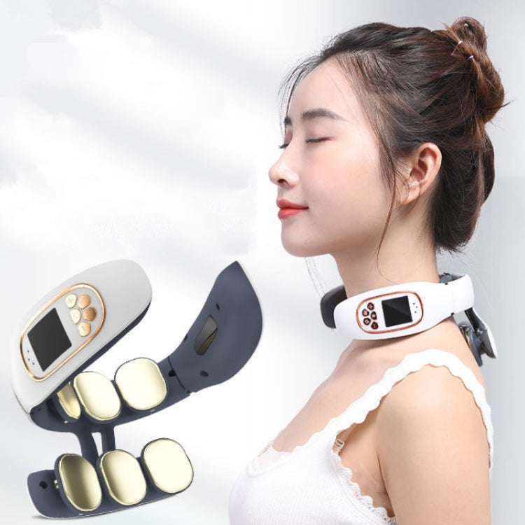 6-head Cervical Spine Shoulder Massager Multi-function Hot Compress Electric Pulse Home Intelligent Neck Protector