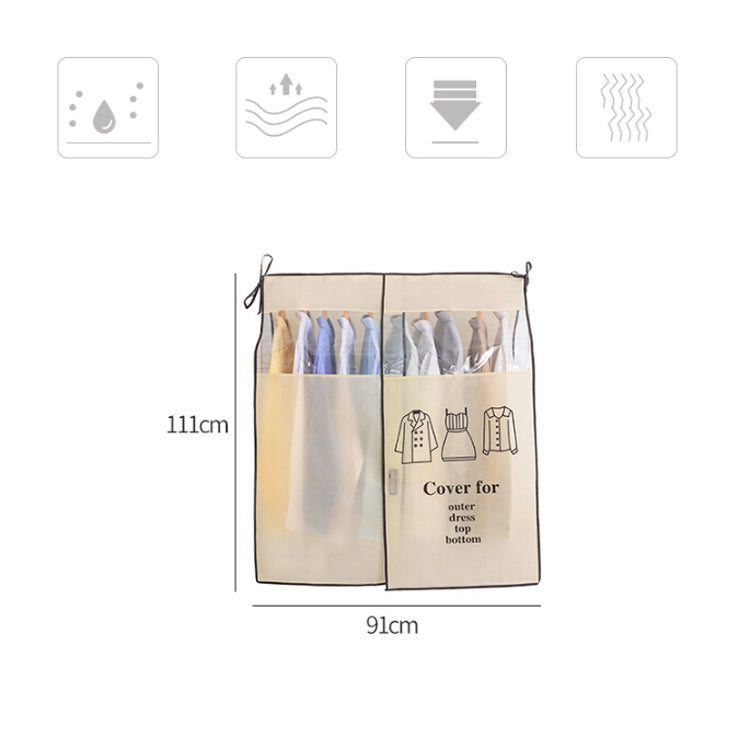 Breathable Transparent Dustproof Non-woven Coat Three-dimensional Coat Bag