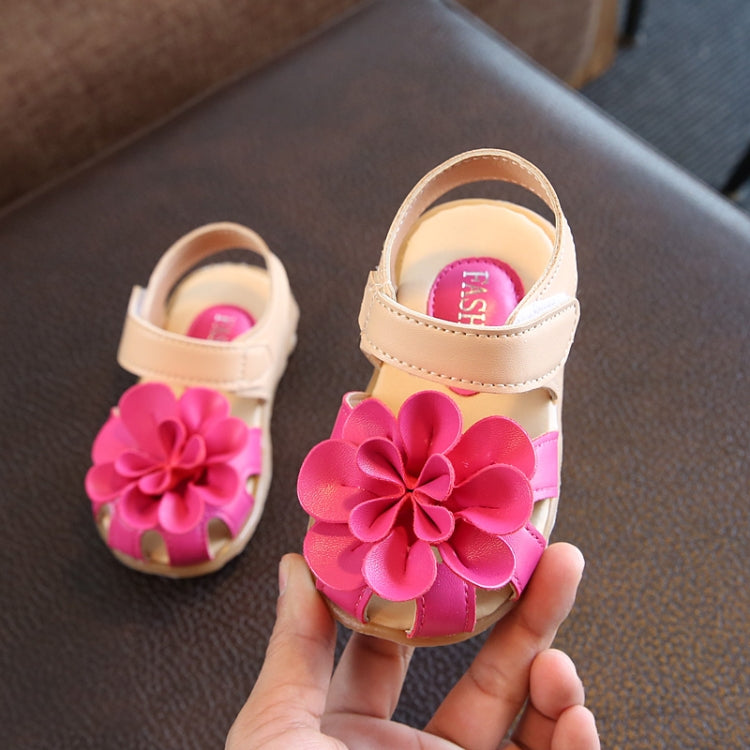 2 Pairs Fashion Girls Sandals Little Kids Cow Muscle Soft Bottom Toddler Shoes, Shoe Size:26(15.5cm)(Magenta)