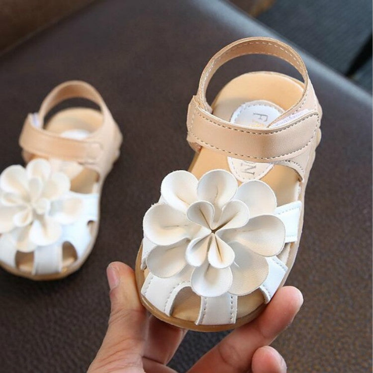 2 Pairs Fashion Girls Sandals Little Kids Cow Muscle Soft Bottom Toddler Shoes, Shoe Size:29(17cm)(White)