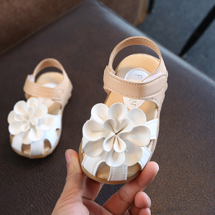 2 Pairs Fashion Girls Sandals Little Kids Cow Muscle Soft Bottom Toddler Shoes, Shoe Size:29(17cm)(White)