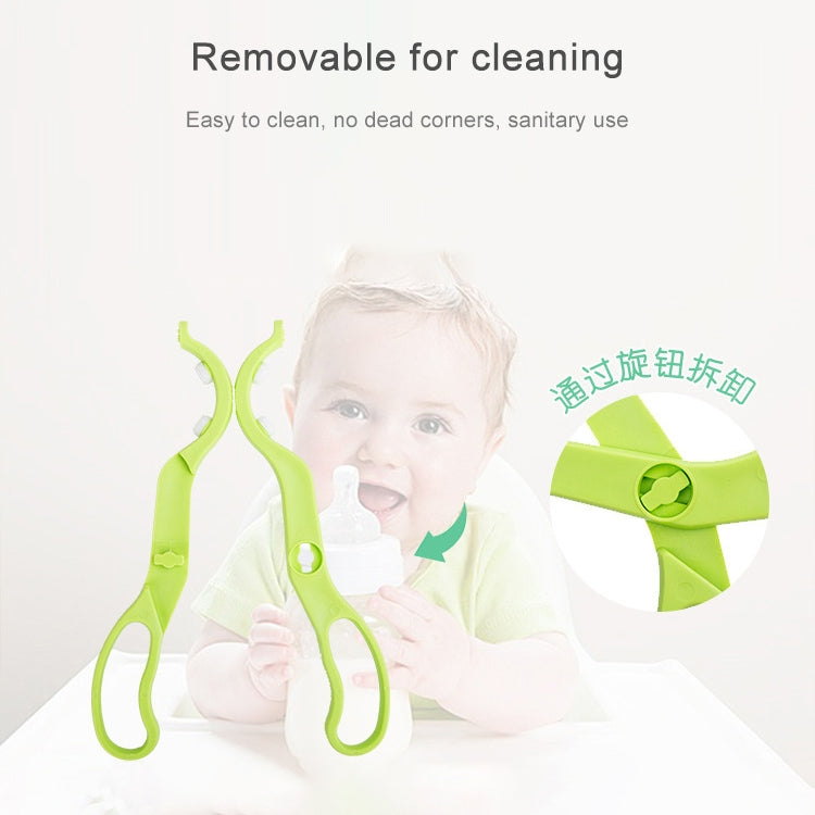 Anti Slip Baby Bottle Tongs Feeder Milk Bottle Holder Clip Baby Bottles Tweezers(Blue)