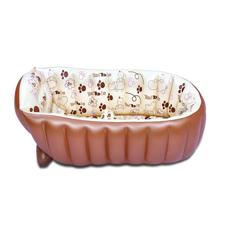 Portable InflatableHeat Retaining PVC Baby Bath Tub Washbowl Tub Home Bathroom, Type:Bathtub + 20 marine balls