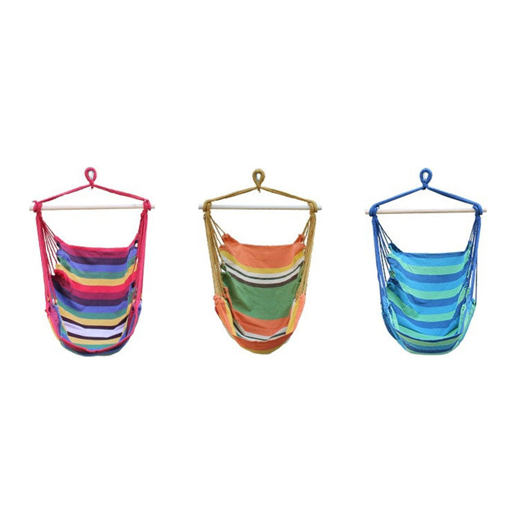 Canvas Hammock Adult Indoor Swing Cradle Outdoor Handing Chair Children Hammock Random Color Delivery