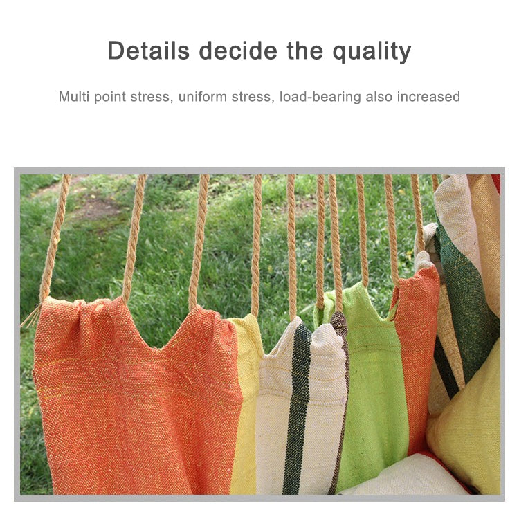 Canvas Hammock Adult Indoor Swing Cradle Outdoor Handing Chair Children Hammock Random Color Delivery