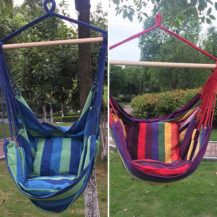 Canvas Hammock Adult Indoor Swing Cradle Outdoor Handing Chair Children Hammock Random Color Delivery