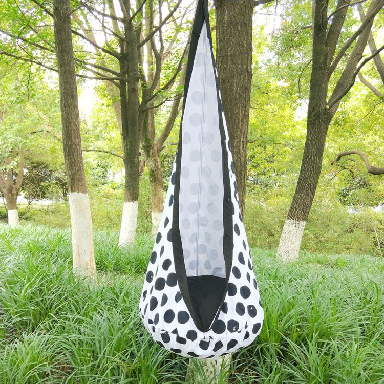 Black and White Dot Design Hammock Inflatable Cushion Garden Swing Chair Indoor Outdoor Hanging Seat Child Swing Seat