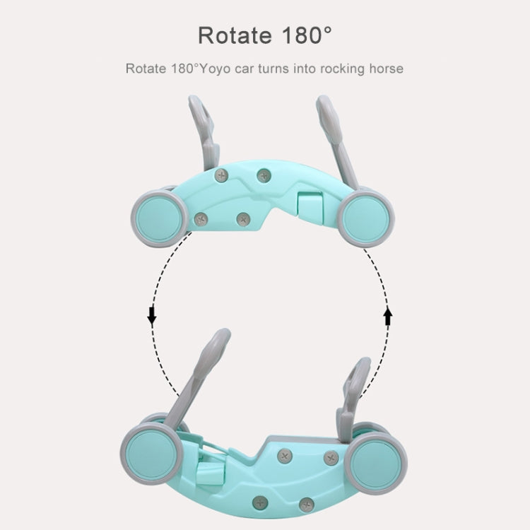 Children Rocking Horse Yo Car Combination Plastic Rocking Cradles Baby Home Scooter Walker