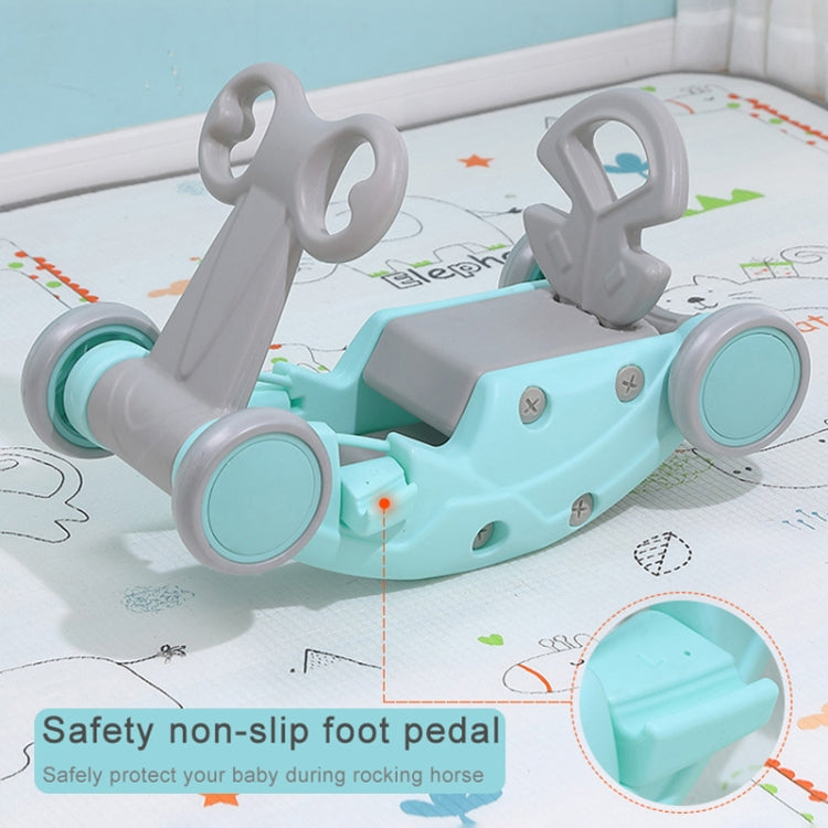 Children Rocking Horse Yo Car Combination Plastic Rocking Cradles Baby Home Scooter Walker