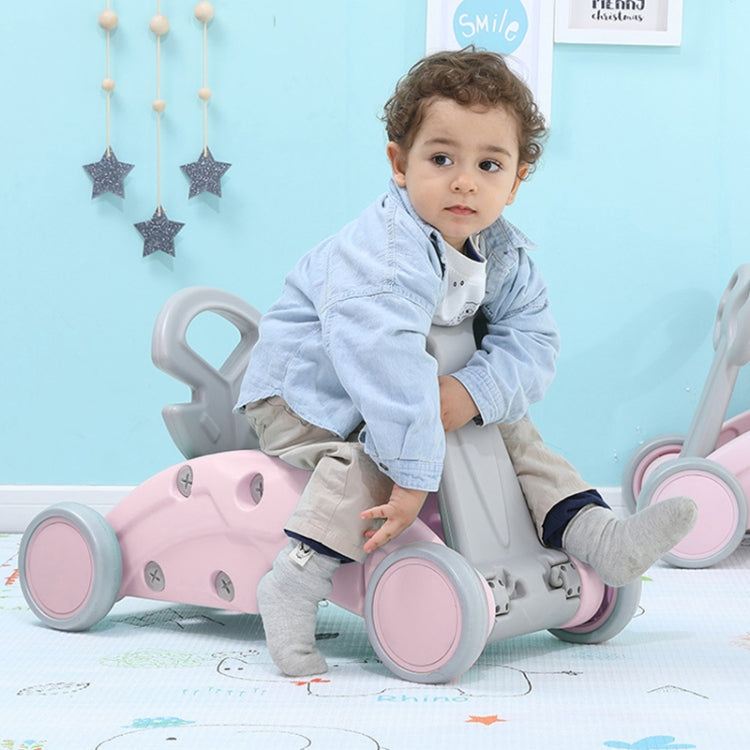 Children Rocking Horse Yo Car Combination Plastic Rocking Cradles Baby Home Scooter Walker