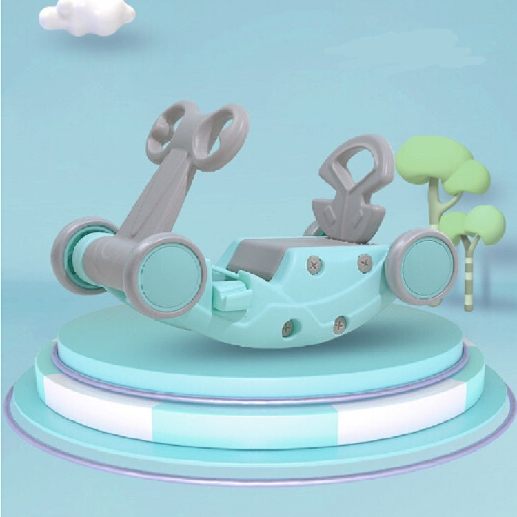 Children Rocking Horse Yo Car Combination Plastic Rocking Cradles Baby Home Scooter Walker