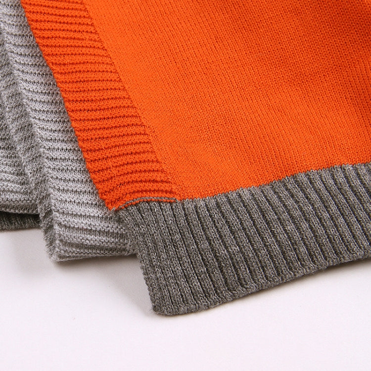 Children Cartoon Tiger Knitted Blanket